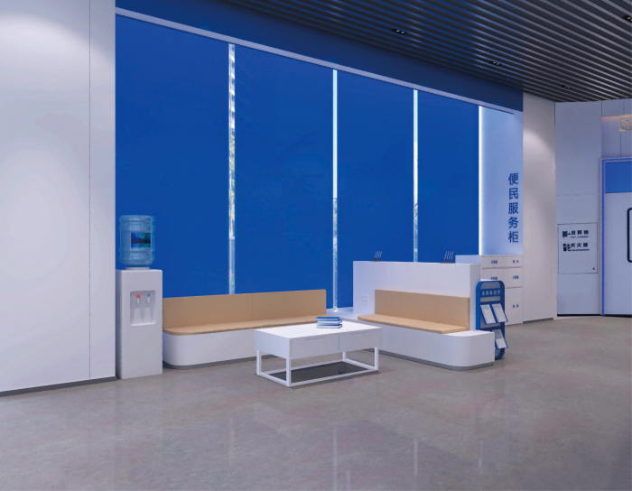 莆田市稅務(wù)局稅務(wù)大廳文化裝修效果案例